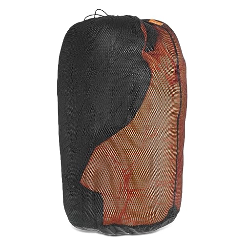 OMVMO 1Pcs100L Mesh Sleeping Bag Storage Sack Stuff Sack Mesh Laundry Bag Drawstring Bag，Tear-Resistant Polyester Mesh,300...