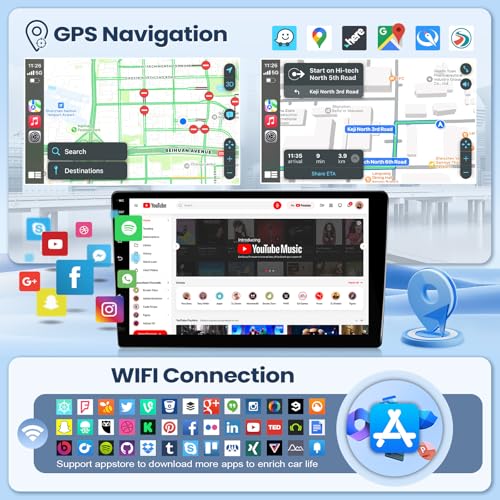 Leadfan Car Stereo Radio for Toyota Prius 2010-2015 Upgrade 9 Inch Touchscreen Android Head Unit Apple Carplay Android Aut...