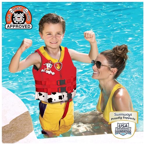 SwimWays Paw Patrol Swim Trainer Life Jacket, US Coast Guard Approved Life Vest Kids Swim Vest, Pool Floats & Life Jackets...