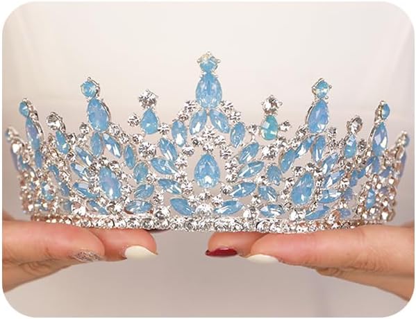 JWICOS Crystal Crowns and Tiaras Headband for Women Princess Wedding Tiara for Birthday Party Prom Bridal Tiara Crown for ...