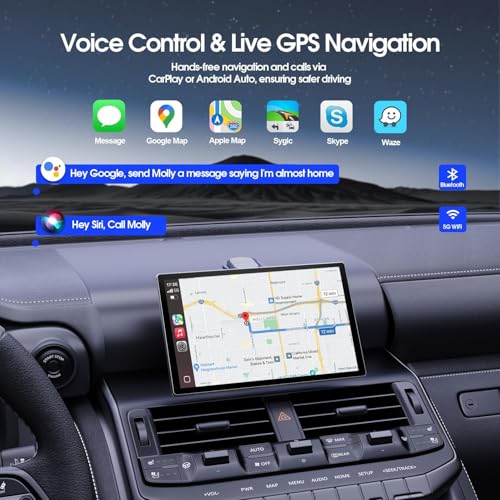 Avylet 9" CarPlay Screen for Car with Apple CarPlay & Android Auto, Portrait & Landscape Mode, Touchscreen & Backup Camer...