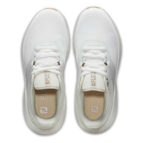 FootJoy Women's FJ Flex Previous Season Style Golf Shoe, Beige, 9.5