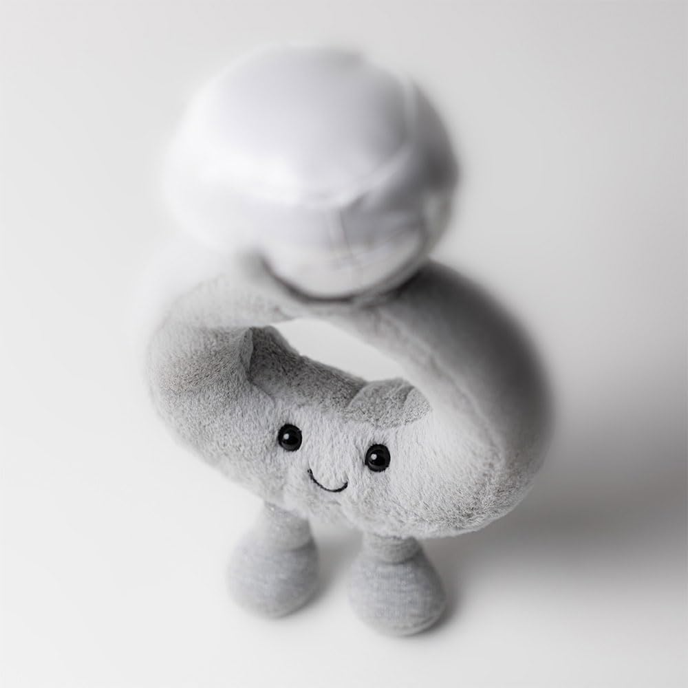 Jellycat Amuseables Diamond Ring Stuffed Toy, 8 inches - Wedding Ring Plush - Engagement and Wedding Gift