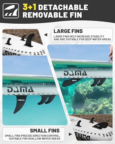 DAMA 11'*34"*6" Inflatable Paddle Board, Paddle Boards for Adults,Sup,Lightweight and Durable, Easy to Inflate, Versatile ...