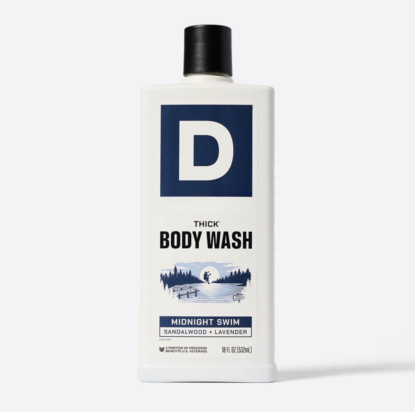 Duke THICK Cannon, High Viscosity Body Wash/MIDNIGHT SWIM (Scent: Sea Grass + Sandalwood) - NEW 18oz