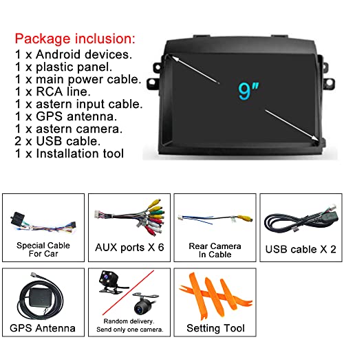 for Toyota Sienna Radio Upgrade 2004 2005 2006 2007 2008 2009 2010 Car Stereo, Built-in Carplay Android Auto GPS Navigatio...