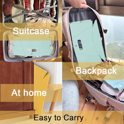 COLLMORE Foldable Portable Stool, Thickness of 0.5 in, Lightweight Collapsable Folding Chair for Hiking Picnic Camping Fis...