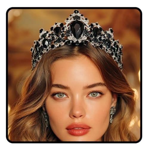 JEAIRTS Light Up Gothic Rhinestone Headband Sparkly Crystal Headpiece Led Halloween Costume Hair Accessories for Women