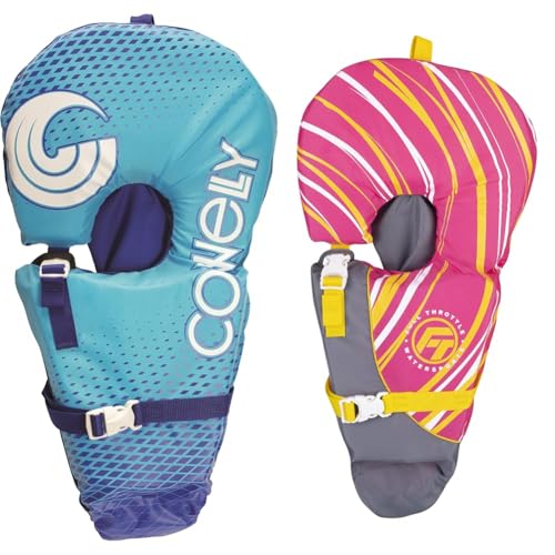 Connelly Under 30 lbs Baby Vest and Full Throttle Infant Life Jacket Bundle, Models 104000-105-000-15 and Nylon Vest