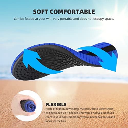 Water Shoes for Women Men Quick-Dry Aqua Socks Swim Beach Barefoot Yoga Exercise Wear Sport Accessories Pool Camping Must ...