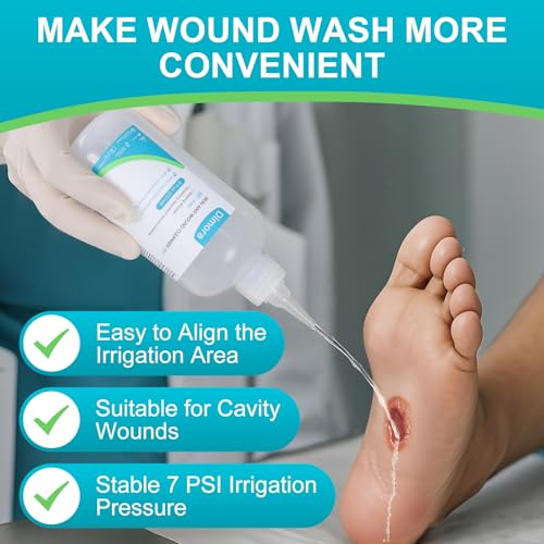 Dimora Skin and Wound Cleanser, OTC First Aid Antiseptic Cleanser,Moistening Absorbent Antibacterial Wound Dressings for C...