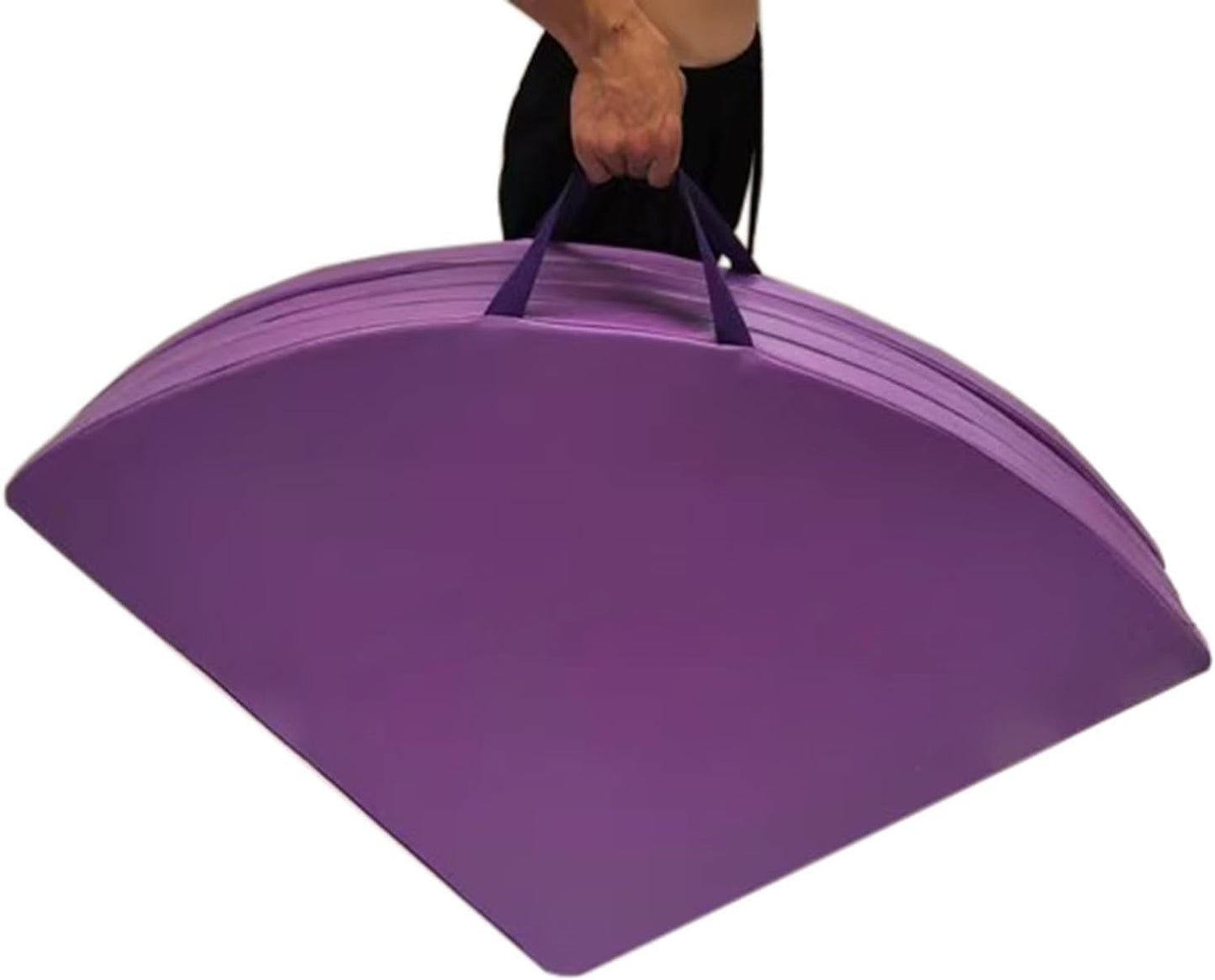 KGBNYSS Static Dancing Pole Purple Crash Mat for Pole Dancing, 3/5/10 cm Thick Gymnastics Crash Landing Mat Pad w/PU Leather Skid Proof Covering(140cm/4.6ft/55in,Thick 5cm/2in)