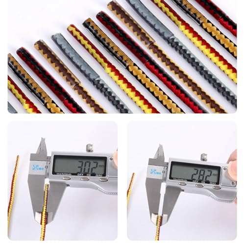 Round Thin Hiking Shoe Laces: 3mm Durable Shoelaces Replacement for Boots(1Pair)