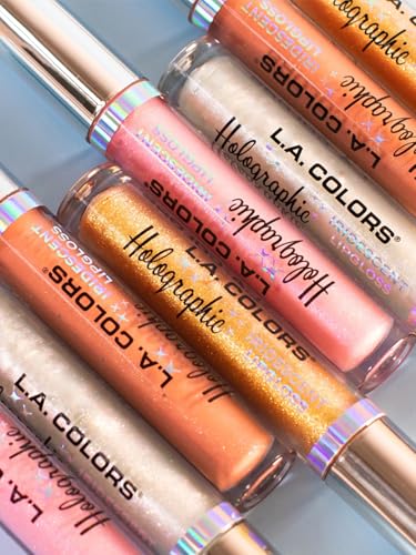 L.A. COLORS Holographic Iridescent Lipgloss, Diamond Lite CLG423