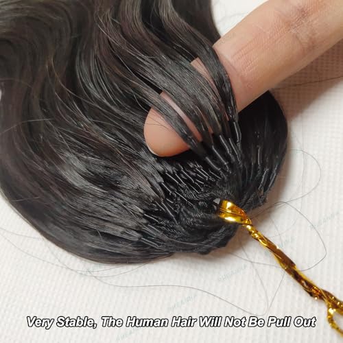 Feather Crochet Human Hair Extensions Wet and Wavy Knotless Pre-Separated Crochet Hair Extensions Human Hair With String In The Middle Braid 18inch 60g