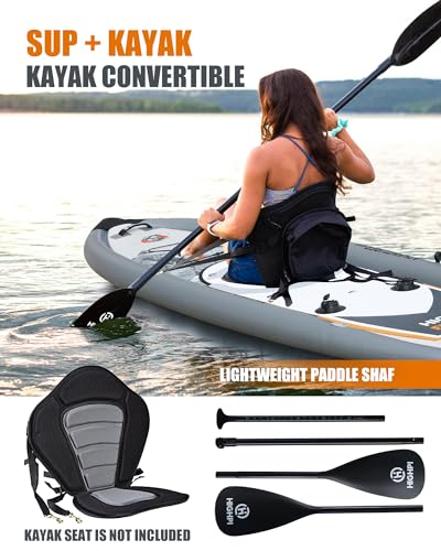 Highpi Inflatable Stand Up Paddle Board for Youth and Adults – Wide Sup with Premium Accessories, Blow Up Paddleboard for ...