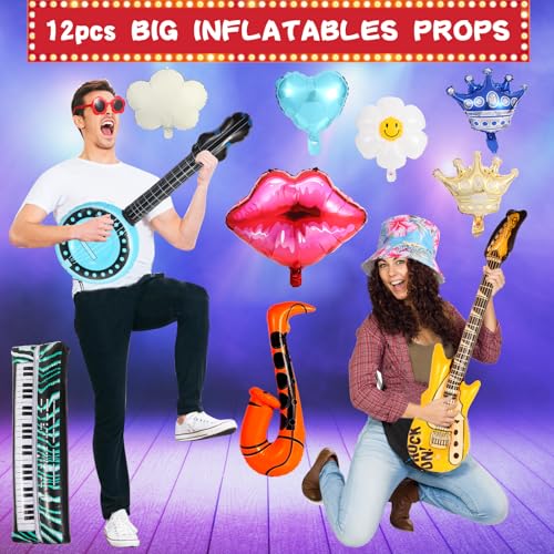 Large Funny Photo Booth Props for Adults, Photo Booth Props Set for New Years, Birthday, Wedding, Bachelorette, All Theme ...