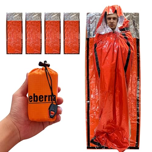 Emergency Bivy Sack Bivy Bag - Emergency Sleeping Bags 4 Pack Mylar Survival Sleeping Bag Emergency Bivvy Sack Waterproof ...