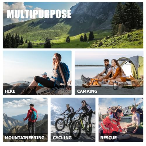 33oz Collapsible Water Bottles, 3-Pack Reusable Travel Foldable Water Bottles for Hiking Camping Running Bike, BPA-Free Wa...