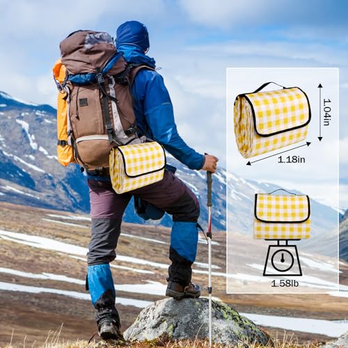 Wapodeai Outdoor Picnic Blankets, 60''x 80'' Waterproof and Foldable - Durable, Spacious, and Portable Camping Blanket for...
