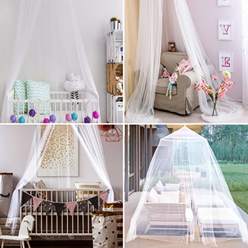 VISATOR Mosquito Net Bed Canopy for Girls,King Canopy Bed Curtains Queen Size from Ceiling,Dome Mosquito Netting Bed Tent ...