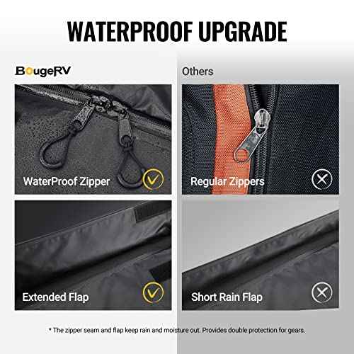 BougeRV Hitch Cargo Carrier Bag with Lock Waterproof Soft Shell 20 Cubic Feet (59" 24" 24") Cargo Bag for Hitch Carrier Include 8 Reinforced Straps for Truck Pickup RV All SUV with Hitch Cargo Basket