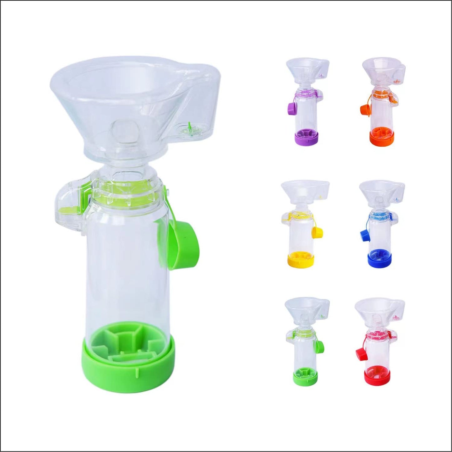 Ramixi Inhaler Spacer for Adult and Kids NESSI OTC SPACER (Green/Kids)