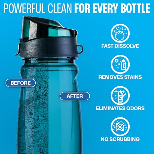 Sudstainables Water Bottle Cleaning Tablets – 36-Pack | Chlorine-Free & Odor-Control Formula | Water Bottle Cleaner, Flask...