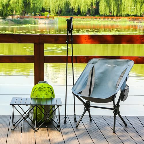 ROCK CLOUD Portable Camping Chair Ultralight Folding Camp Chairs Outdoor for Camp Hiking Backpacking Lawn Beach Sports