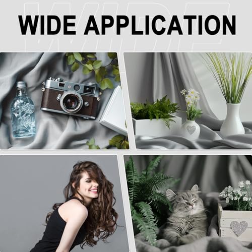 GFCC Grey Backdrop - 5FTX7FT Grey Photo Backdrop for Photoshoot Background for Photography Screen Video Recording Picture ...