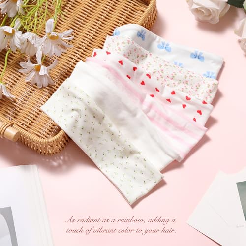 Lajou Fashion Women's Headbands for Short Hair Non Slip Elastic Floral Hairbands, Soft Fabric Workout Stripe Head Bands He...