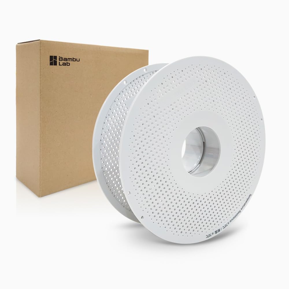 Bamboo Lab Original AMS Filament Tray Detachable Filament Reel Holder Low Temperature Tray Reusable Fit for PLA,PETG,TPU,ABS Compatible with Bambu X1,P1,A1 3D Printer (Clear/White Random)