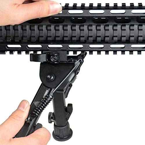 UTG Super Duty Bi-pod with QD Lever Mount, Height 6.0"- 8.5" , Black