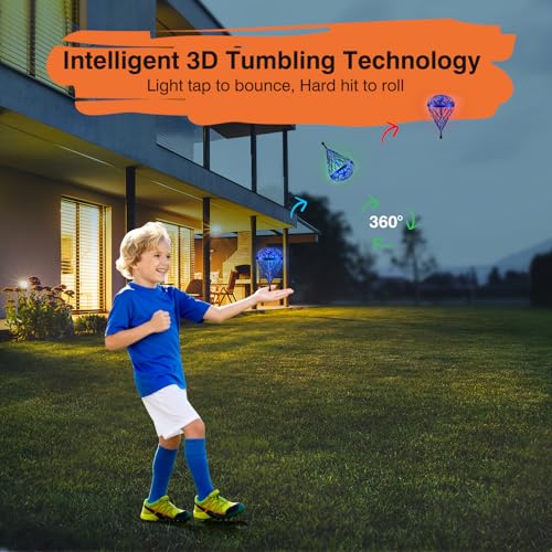 LEMATRIX 2025 Flying Bouncing Ball Toy - Interactive Outdoor Hand-Controlled Bounce Toy with 3D Flip, Outside Toys for Kid...