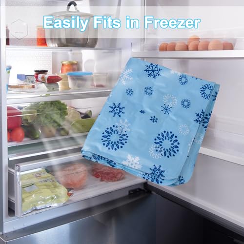 2 Pcs Large Reusable Freezable Ice Mat for Keeping Food Trays, Cheese Boards, Veggie Plates Fresh and Cold, Charcuterie Ch...