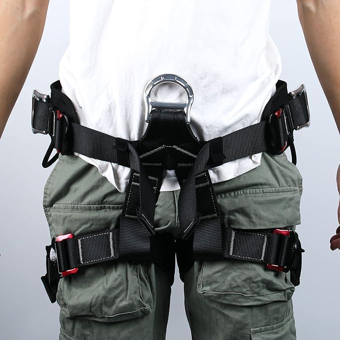 SOB Tree Climbing Harness, Adjustable Thickness Widen Protecta Safety Harness, Half Body Harnesses for Rock Climbing Rescu...