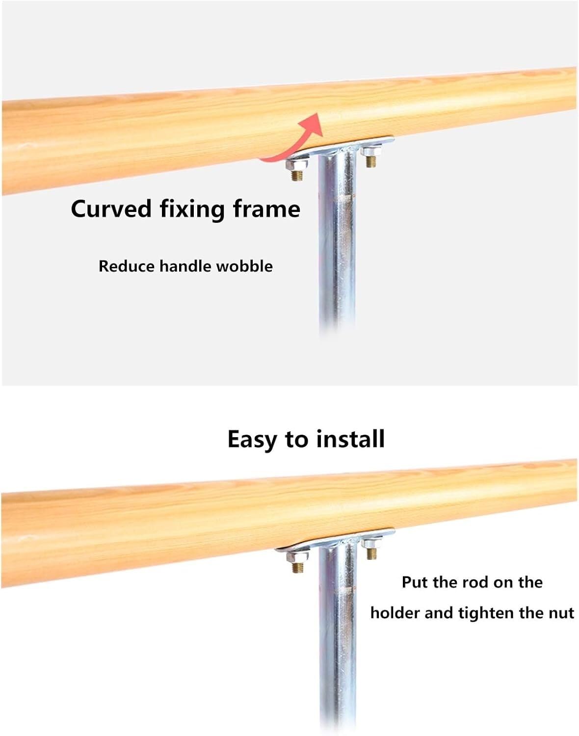 LWJQRSP Portable Training Stick with Foldable Solid Wood Dance Practice Pole, Suitable for Children and Adults to Exercise