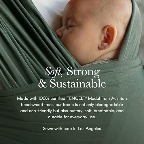 Solly Baby Wrap, Buttery-Soft Baby Carrier Newborn to Toddler 8-25 Lbs., Lightweight & Hands-Free Wrap, Breathable Summer ...