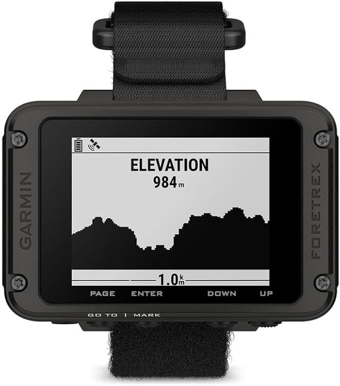 Garmin Foretrex 801, Wrist-Mounted GPS Navigation with Strap, Upgraded Multi-Band GNSS, Longer Battery Life