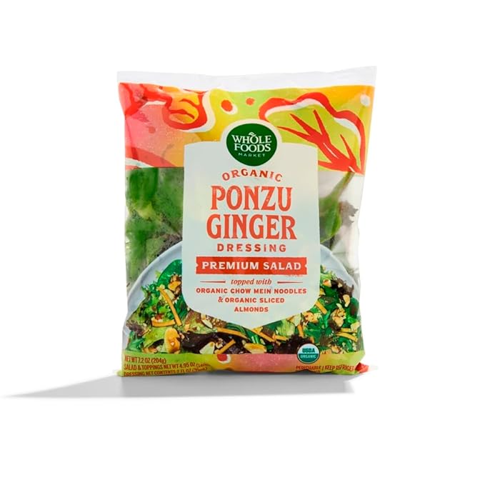 Whole Foods Market Organic Ponzu Ginger Salad Kit, 7.2 Ounce