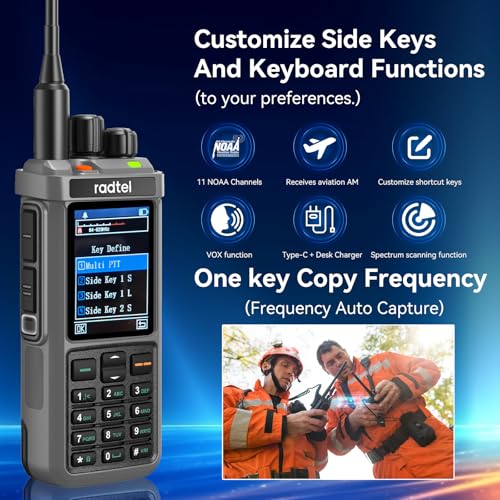 Radtel RT-880G GPS APRS Ham Radio 10W Walkie Talkie Portable CB Radio 1024 Channels HF SSB Rx with Cross-Band Repeater, 2....