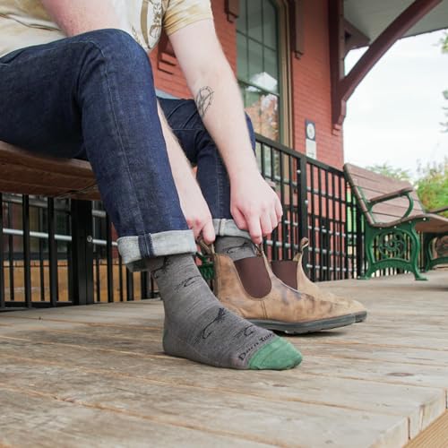 Darn Tough Vermont Mens McFly Crew Light Socks Taupe