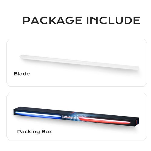 DAMIENSABER Pixel Light Saber Blade, Xenopixel Light Saber Blade Tube with Inner Light Strip Support Heavy Dueling, Diameter 1 inch, Length 92cm/36inch