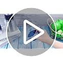 LemonRoad 100 Pcs Blue and Gold Rings Plastic Cup 12oz Clear Disposable Cartoon Cups Cold Beverage Drinking Container for ...
