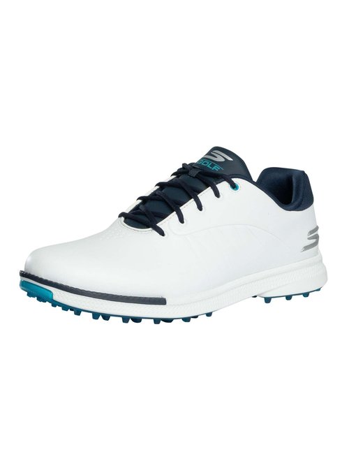 Skechers Tempo Spikeless Waterproof Lightweight Golf Shoe White/Navy/Blue