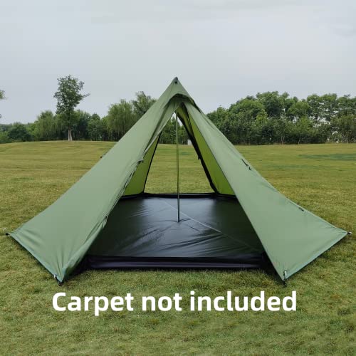 Longeek 2-4 Person Camping Tent 4 Seasons Backpacking Ultralight Easy Up Hot Teepee