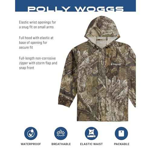 FROGG TOGGS Youth Polly Woggs Waterproof Breathable Rain Suit