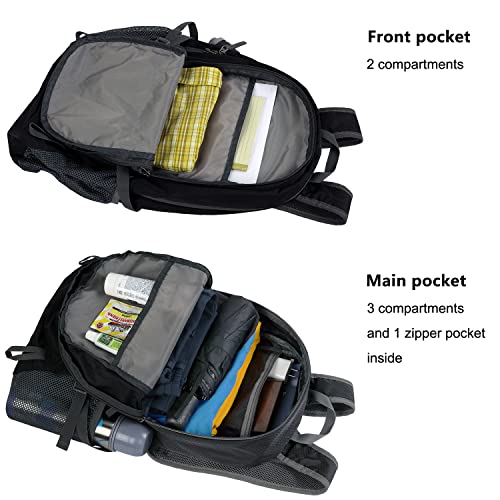 vimapo Lightweight Foldable Hiking Backpack 40L, Ripstop Nylon Packable Travel Daypack, Collapsible Backpack For Traveling...