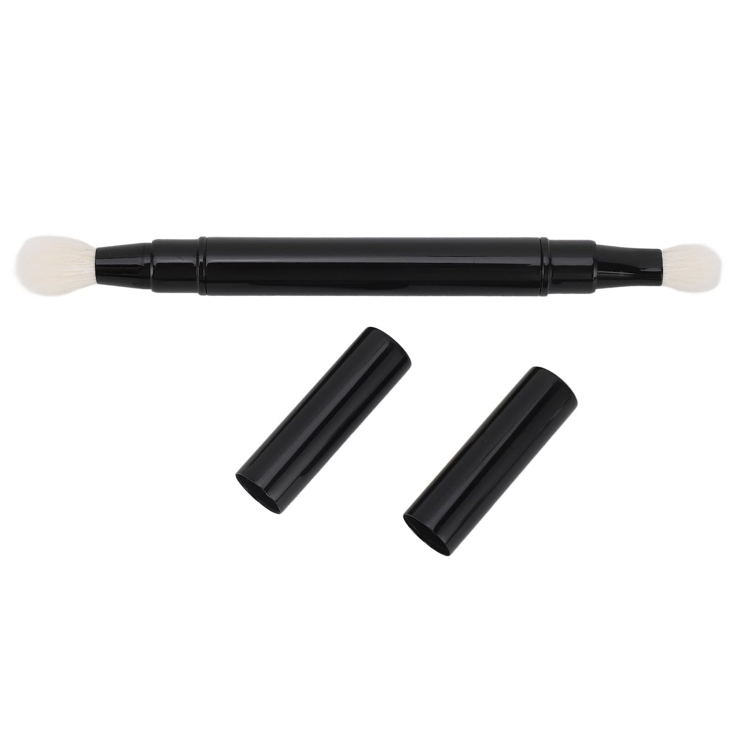 Chazcool Dual Ended Eyeshadow Brush, Blending Eyeshadow Brush with Cap, Eye Makeup Brushes for Outdoor Travel