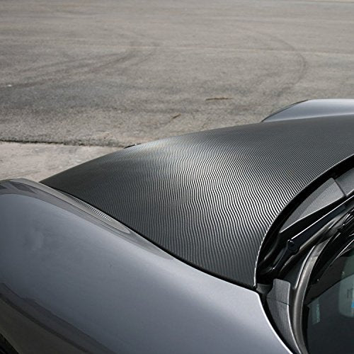 LZLRUN 3D Carbon Fiber Vinyl Wrap - Outdoor Rated for Automotive Use - 12 inches x 60 inches Contain Knife and Hand Tool (...